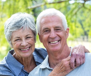 older couple smiling