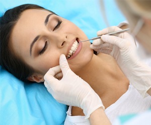 woman at dental appointment